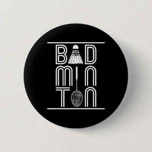 Racquet Smash Shuttle Player Badminton Ronde Button 5,7 Cm