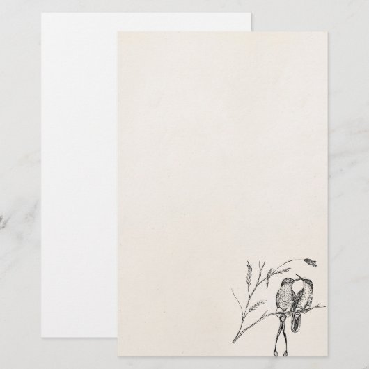  Racquet Tail Hummingbird Personalized Bird Briefpapier (Voorkant / Achterkant)