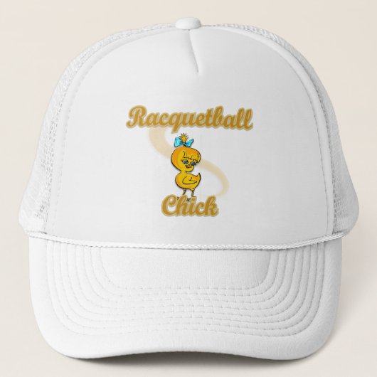 Racquetball Chick Trucker Pet (Voorkant)