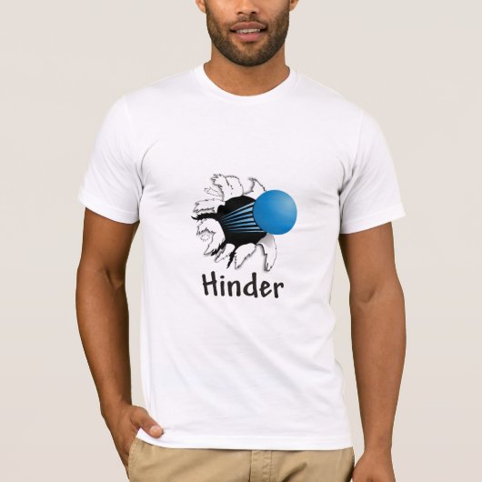 Racquetball Hinder shirt (Voorkant)