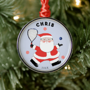 Racquetball Holiday Keepomwille Gift Metalen Ornament