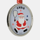 Racquetball Holiday Keepomwille Gift Metalen Ornament (Rechts)