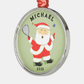 Racquetball Kerstmis Collectible Metalen Ornament (Links)