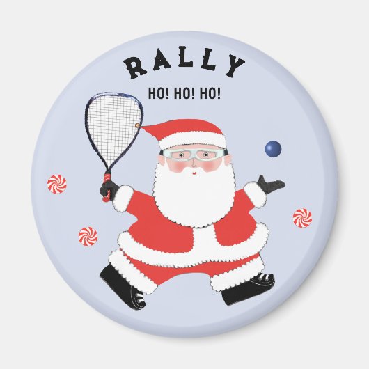 Racquetball Kerststokvullers Magneet (Voorkant)