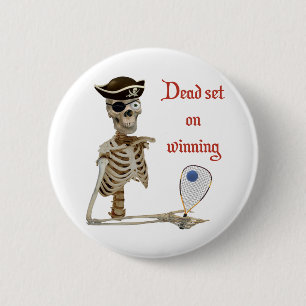 Racquetball Pirate Dead Ronde Button 5,7 Cm