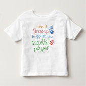 Racquetball Player (Future) Baby Baby T-Shirt (Voorkant)