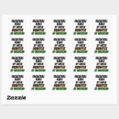 Racquetball speler Hunter Vierkante Sticker (Vel)