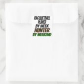 Racquetball speler Hunter Vierkante Sticker (Tas)