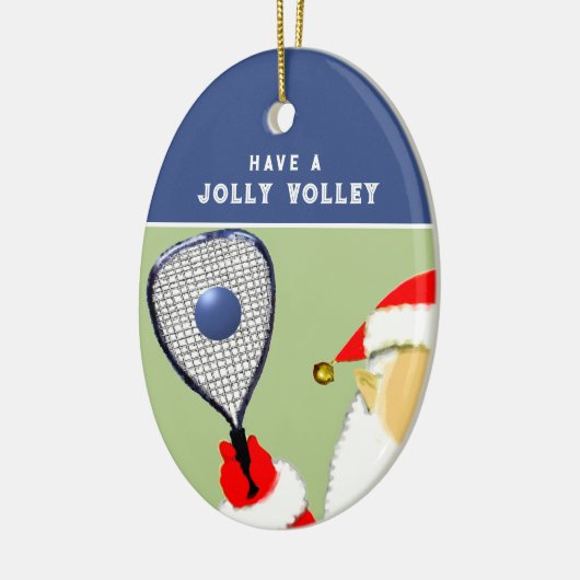 Racquetball Speler Vakantie Gift Keramisch Ornament (Links)