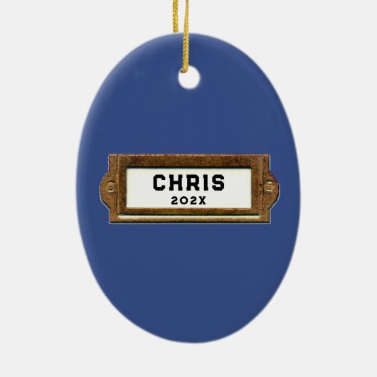 Racquetball Speler Vakantie Gift Keramisch Ornament (Achterkant)