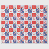 Racquetball Sport Kerstvakantie Cadeaupapier (Vlak)