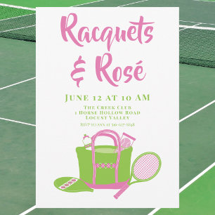 Racquets & Rosé Tennisfeest / Preppy Cocktail Kaart