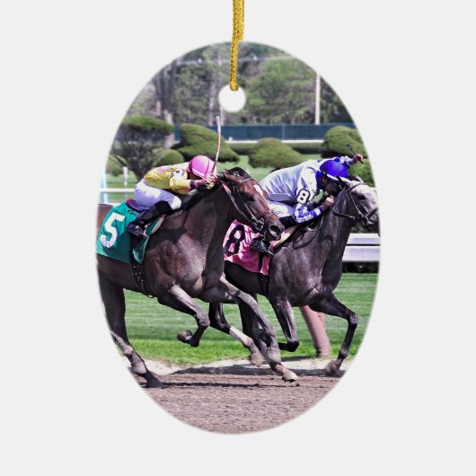 RACTIE UIT HISTORISCHE SARATOGA KERAMISCH ORNAMENT (Voorkant)