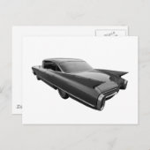 Rad 1960 Cadillac Briefkaart (Voorkant / Achterkant)