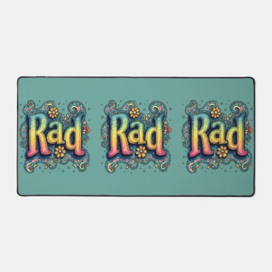 RAD 70s Groovy Psychedelic Aesthetic Bureaumat (Voorkant)