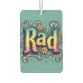RAD 70s Groovy Psychedelic Aesthetic Luchtverfrisser (Achterkant)