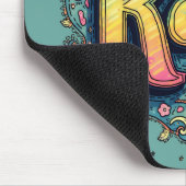 RAD 70s Groovy Psychedelic Aesthetic Muismat (Hoek)