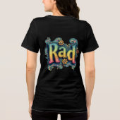 RAD 70s Groovy Psychedelic Aesthetic Tri-Blend Shirt (Achterkant)