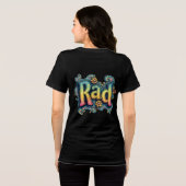 RAD 70s Groovy Psychedelic Aesthetic Tri-Blend Shirt (Achterkant volledig)