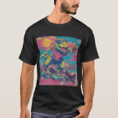Rad 80s Dino Skater with Shades T-shirt (Voorkant)