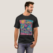 Rad 80s Dino Skater with Shades T-shirt (Voorkant volledig)