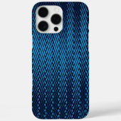 Rad Abstract Geometrisch Zwart & Blauw Strepen Tri Case-Mate iPhone Case (Achterkant)