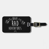 Rad Adventures Black Bagagelabel