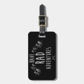 Rad Adventures Black Bagagelabel