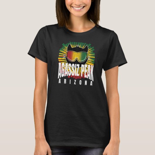Rad Agassiz Peak Reggae Kitty Cat w Jamaican Ski G T-shirt (Voorkant)