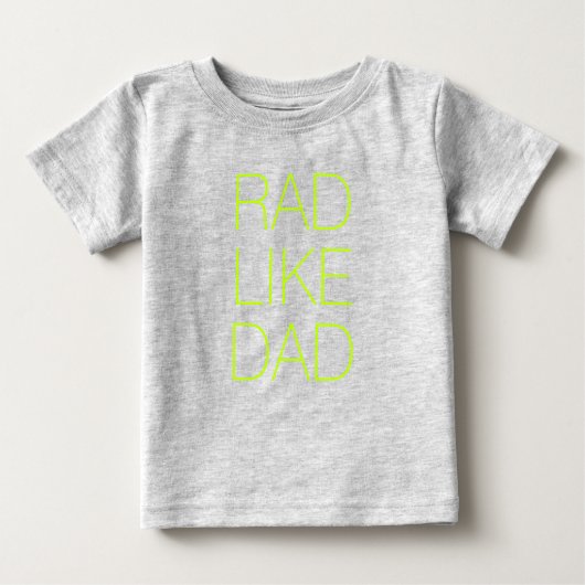 Rad als pap neon groene minimalistische typografie (Voorkant)