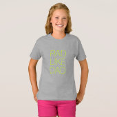 Rad als pap neon groene minimalistische typografie t-shirt (Voorkant volledig)