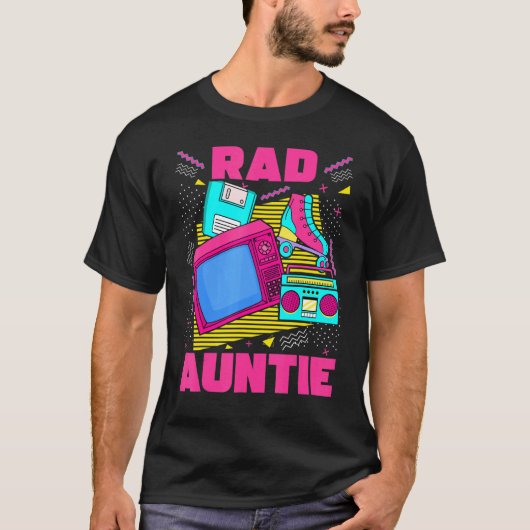 Rad Auntie 90s Aesthetische Nostalgia Retro Au 199 T-shirt (Voorkant)