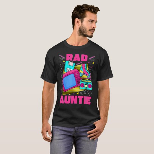 Rad Auntie 90s Aesthetische Nostalgia Retro Au 199 T-shirt (Voorkant volledig)