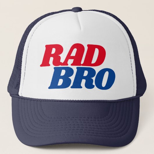 Rad Bro Quote voor Brother Simple Baseball Trucker Pet (Voorkant)