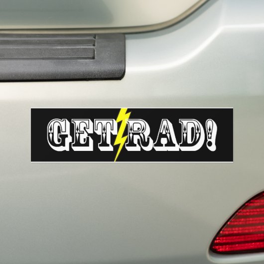 Rad Bumper Slot Bumpersticker (Op auto)