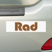 Rad Bumpersticker (Op auto)