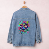Rad Cartoon Skateboarder – Bubblegum & Lightning S Denim Jacket (Hangar)