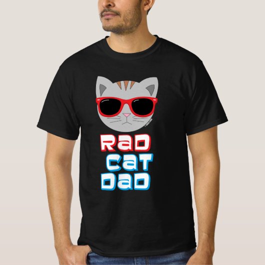 RAD CAT DAD - Zonneglazen Cat T-shirt (Voorkant)
