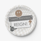 Rad Cool Dude Boys 'Verjaardag Papier Bord (Voorkant)