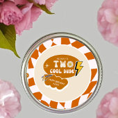 Rad Cool Dude | Jongens retro geruite verjaardag Ronde Sticker