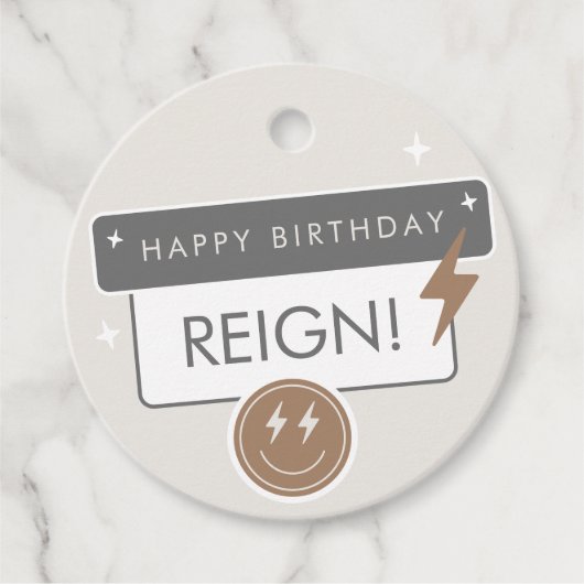 Rad Cool Dude | Jongens Retro Skater Verjaardag Bedankjes Labels (Voorkant)