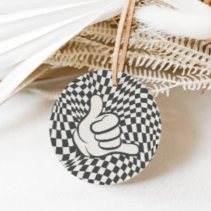 Rad Cool Dude Jongens Retro Skater Verjaardag Bedankjes Labels