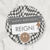 Rad Cool Dude | Jongens Retro Skater Verjaardag Bedankjes Labels (Achterkant)