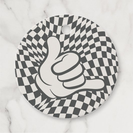 Rad Cool Dude | Jongens Retro Skater Verjaardag Bedankjes Labels (Voorkant)