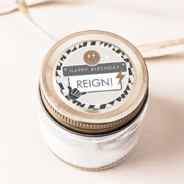 Rad Cool Dude | Jongens Retro Skater Verjaardag Ronde Sticker