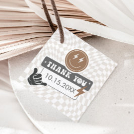 Rad Cool Dude | Jongens Retro Skater Verjaardagsgu Bedankjes Labels