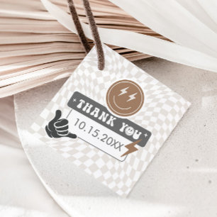 Rad Cool Dude   Jongens Retro Skater Verjaardagsgu Bedankjes Labels