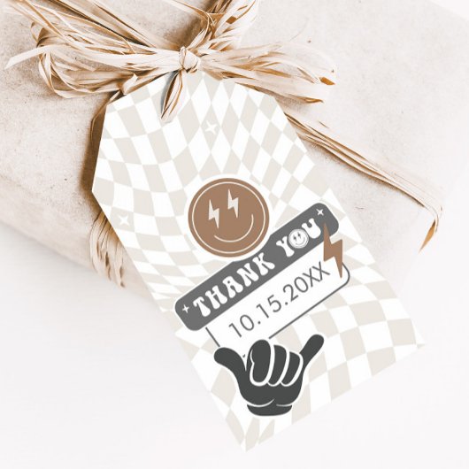 Rad Cool Dude | Jongens Retro Skater Verjaardagsgu Cadeaulabel