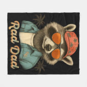 Rad Dad Funny Happy Vaderdag Fleece Deken (Voorkant (Horizontaal))