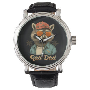 Rad Dad Funny Happy Vaderdag  Horloge
